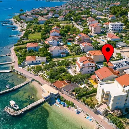 Appartement In Barbat With Sea View, Balcony, Air Conditioning 660-4 *